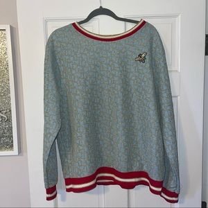 H&M Bee Patch Metallic Sweater